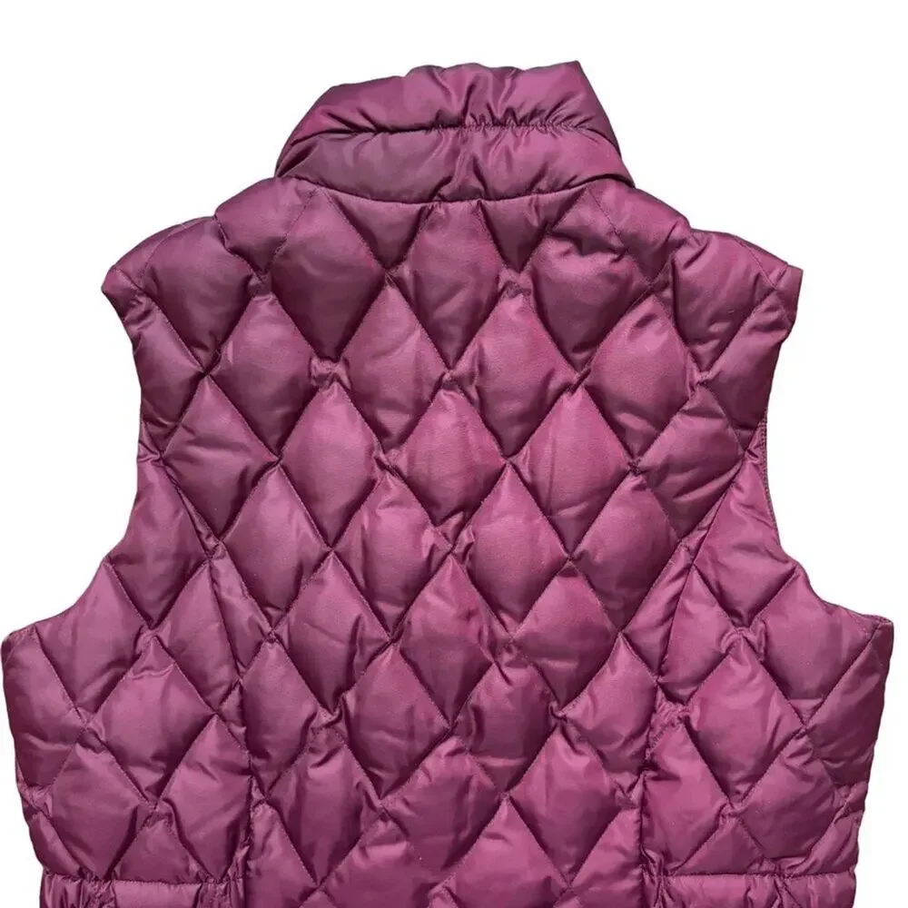 EDDIE BAUER Lightweight 550 Down Puffer Vest in Boysenberry GIRLS 12